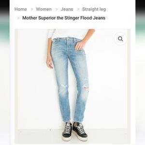Mother The Stinger Flood High Rise Jeans Size 26